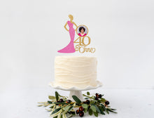 Load image into Gallery viewer, 40 &amp; Fine Photo Cake Topper | Milestone Birthday | Birthday Gift | Birthday Cake Topper