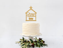 Load image into Gallery viewer, Jesus is the Reason Christmas Cake Topper | Baby Jesus Manger | Christmas Nativity | Happy Birthday Jesus