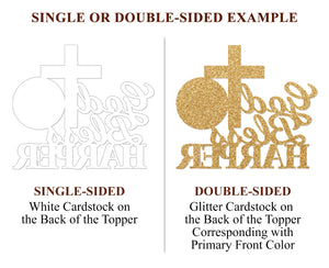 Custom God Bless Cake Topper | Christening Cake Topper | First Baptism Cake Topper | Baptism Gift