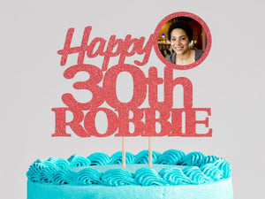 Custom Birthday Cake Topper | 30th Birthday | Happy Birthday | Birthday gift