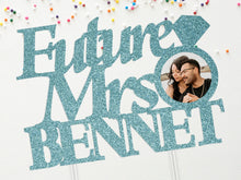 Load image into Gallery viewer, Custom Future Mrs Photo Cake Topper | Bridal Shower Cake Topper | Engagement Cake Topper | Bride To Be Be