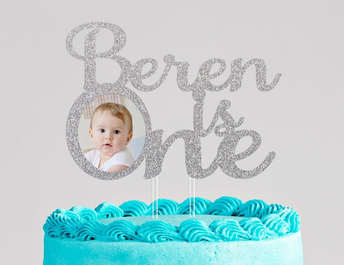 Custom First Birthday Cake Topper | Photo Cake Topper | Smash Cake Topper | First Birthday Gift
