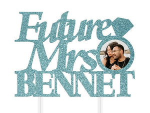 Custom Future Mrs Photo Cake Topper | Bridal Shower Cake Topper | Engagement Cake Topper | Bride To Be Be