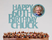 Load image into Gallery viewer, Birthday Cake Topper | Personalized Cake Topper |  Birthday Cake Decorations | 60th Birthday | 30th Birthday | 40th Birthday | 50th Birthday