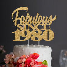 Load image into Gallery viewer, Fabulous Since | Photo Cake Topper | Unique Cake Topper  | Custom Cake Topper | Birthday Cake Topper,
