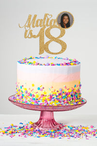 18th Birthday | Custom Photo Cake Topper | Birthday Cake Topper | 18th Birthday |18th Birthday Decorations | 21st Birthday | 30th Birthday