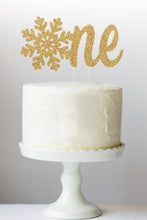 Load image into Gallery viewer, First Birthday Cake Topper | Winter Onederland Cake Topper | 1st Birthday Cake Topper