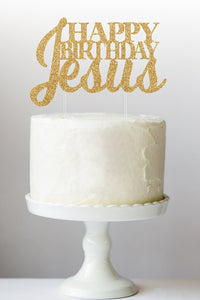 Happy Birthday Jesus Cake Topper | Christmas Cake Topper | Christmas Cake