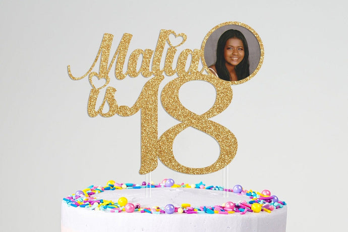 18th Birthday | Custom Photo Cake Topper | Birthday Cake Topper | 18th Birthday |18th Birthday Decorations | 21st Birthday | 30th Birthday