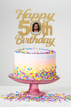 Load image into Gallery viewer, Happy Birthday Cake Topper | Photo Cake Topper | Birthday Gift For Him | Custom Cake Topper