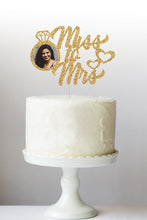 Load image into Gallery viewer, Personalized Miss To Mrs Cake Topper | Bridal Shower Cake Topper | Bachelorette Party
