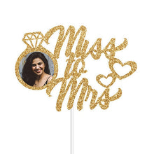 Load image into Gallery viewer, Personalized Miss To Mrs Cake Topper | Bridal Shower Cake Topper | Bachelorette Party