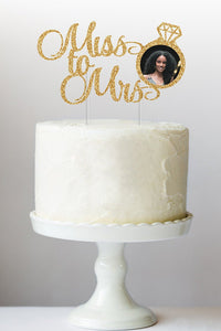 Personalized Miss To Mrs Cake Topper | Bridal Shower Cake Topper | Hen Party | Bridal Shower Decorations