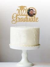 Load image into Gallery viewer, Custom Graduation Cake Topper | 2022 Graduate Photo Cake Topper for Graduation Party | Class of 2022 Cake Topper