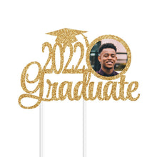 Load image into Gallery viewer, Custom Graduation Cake Topper | 2022 Graduate Photo Cake Topper for Graduation Party | Class of 2022 Cake Topper