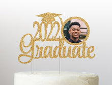 Load image into Gallery viewer, Custom Graduation Cake Topper | 2022 Graduate Photo Cake Topper for Graduation Party | Class of 2022 Cake Topper
