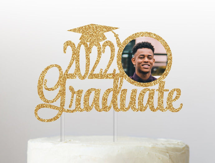 Custom Graduation Cake Topper | 2022 Graduate Photo Cake Topper for Graduation Party | Class of 2022 Cake Topper