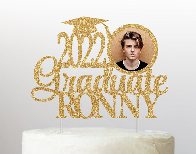 Personalized Graduation Cake Topper | 2022 Graduate Cake Topper | Name Cake Topper