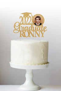 Personalized Graduation Cake Topper | 2022 Graduate Cake Topper | Name Cake Topper
