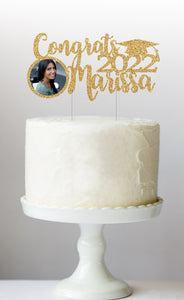 Congrats 2022 Custom Cake Topper |Name Graduation Cake Topper | Class of 2022 Cake Topper