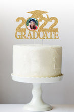 Load image into Gallery viewer, 2022 Graduate Cake Topper | Custom Graduation Cake Topper | Class of 2022 Cake Topper | Photo Cake Topper