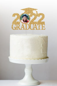 2022 Graduate Cake Topper | Custom Graduation Cake Topper | Class of 2022 Cake Topper | Photo Cake Topper