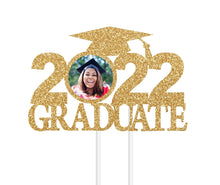 Load image into Gallery viewer, 2022 Graduate Cake Topper | Custom Graduation Cake Topper | Class of 2022 Cake Topper | Photo Cake Topper