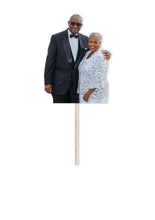 Load image into Gallery viewer, Photo Cupcake Toppers, Anniversary Cupcake Toppers, Personalized Face Cupcakes
