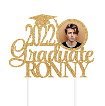 Load image into Gallery viewer, Personalized Graduation Cake Topper | 2022 Graduate Cake Topper | Name Cake Topper